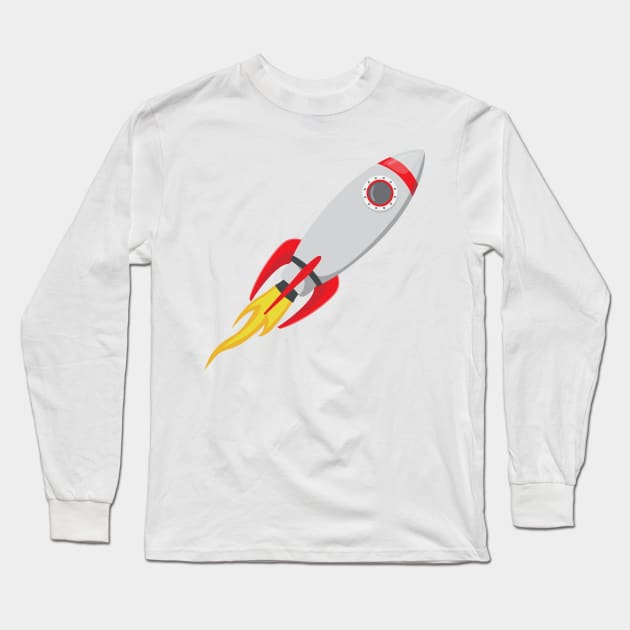 Rocket Long Sleeve T-Shirt by STARSsoft